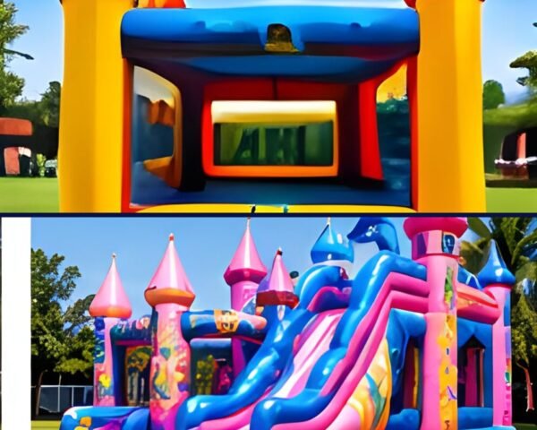 Party Hire Starter Bundle: Jumping Castle (3x5m), Princess Castle with Slide