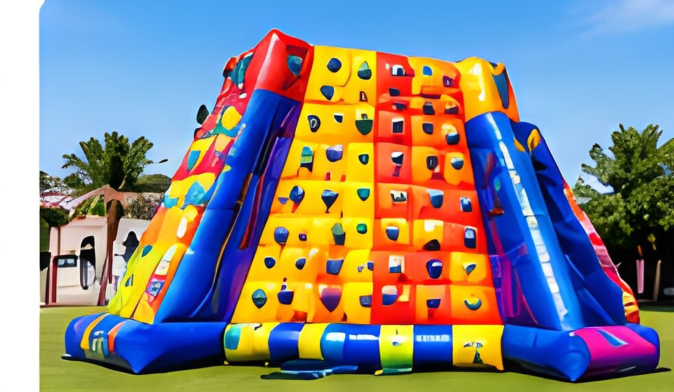 Climbing Wall Inflatable (8 m × 5 m), commercial inflatable for sale in South Africa