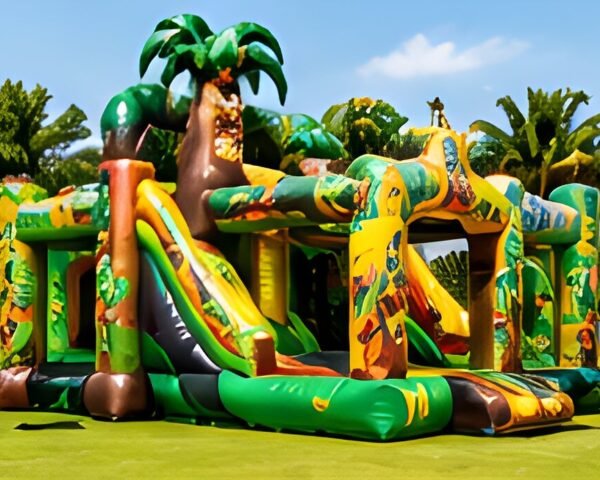 Jungle Adventure Inflatable (6 m × 5 m), commercial inflatable for sale in South Africa